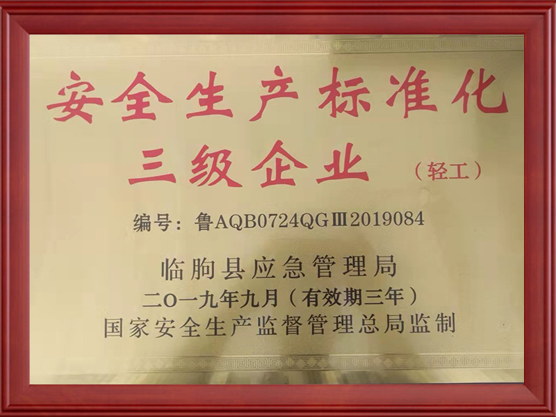 安全生产标准化三级企业